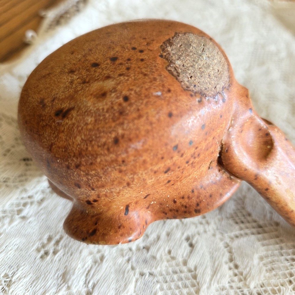 Studio Pottery Large Ladle Earth Tones Fall Decor EUC