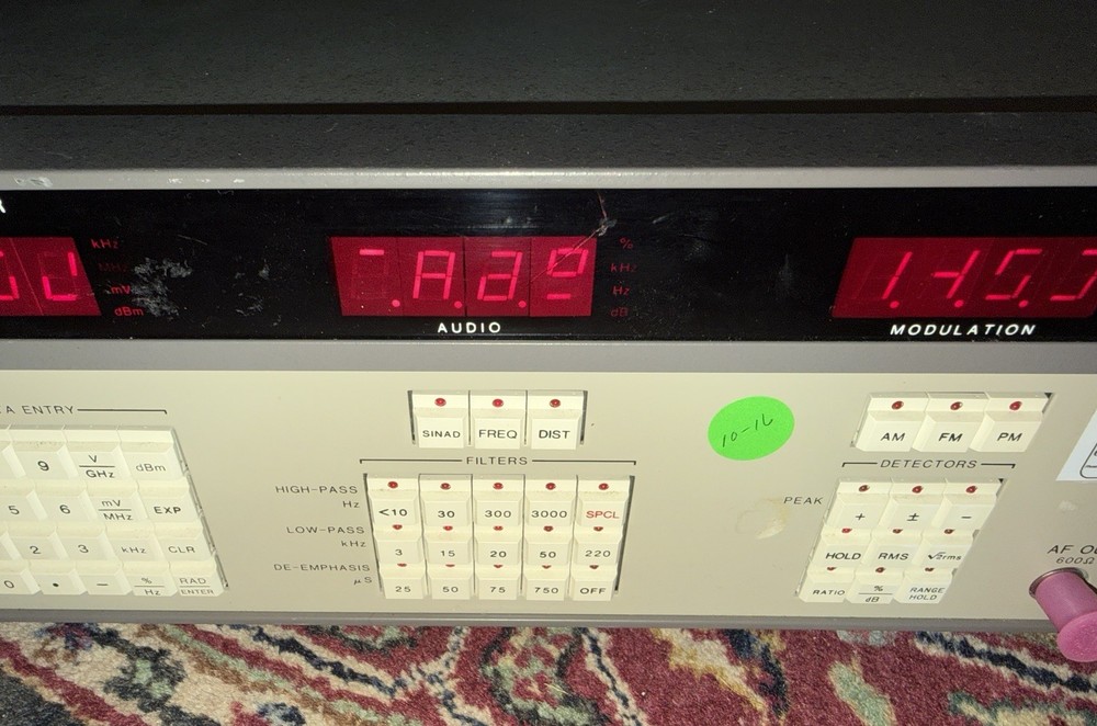 BOONTON 8200 modulation analyzer 100KHz to 2000MHz