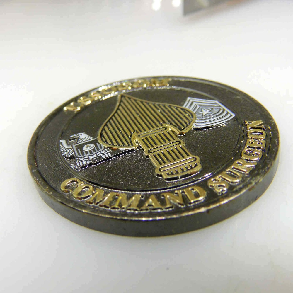 USSOCOM COMMAND SURGENO FIRST FORWARD ALWAYS ON THE X CHALLENGE COIN