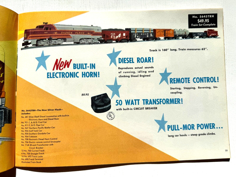 1956 Gilbert American Flyer Model Train Catalog- Great Condition- BEautiful