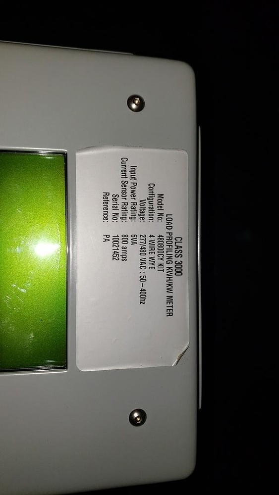 E-Mon Class 3000 Load Profiling KWH/KW Meter(S6LLST9452)