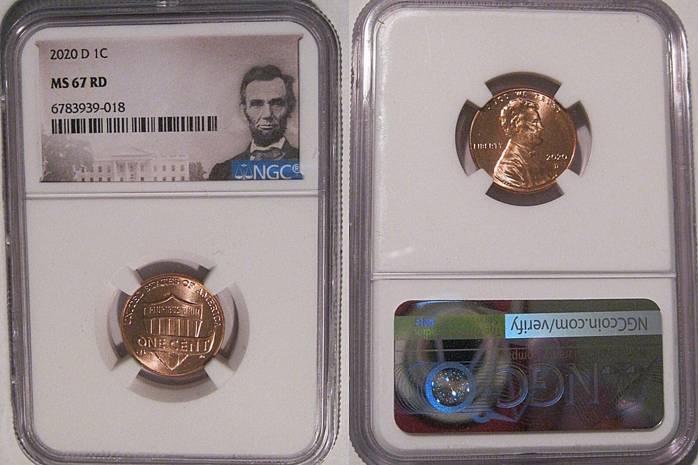 2020 D Lincoln SHIELD Cent 1c NGC MS 67 RD Lincoln Label