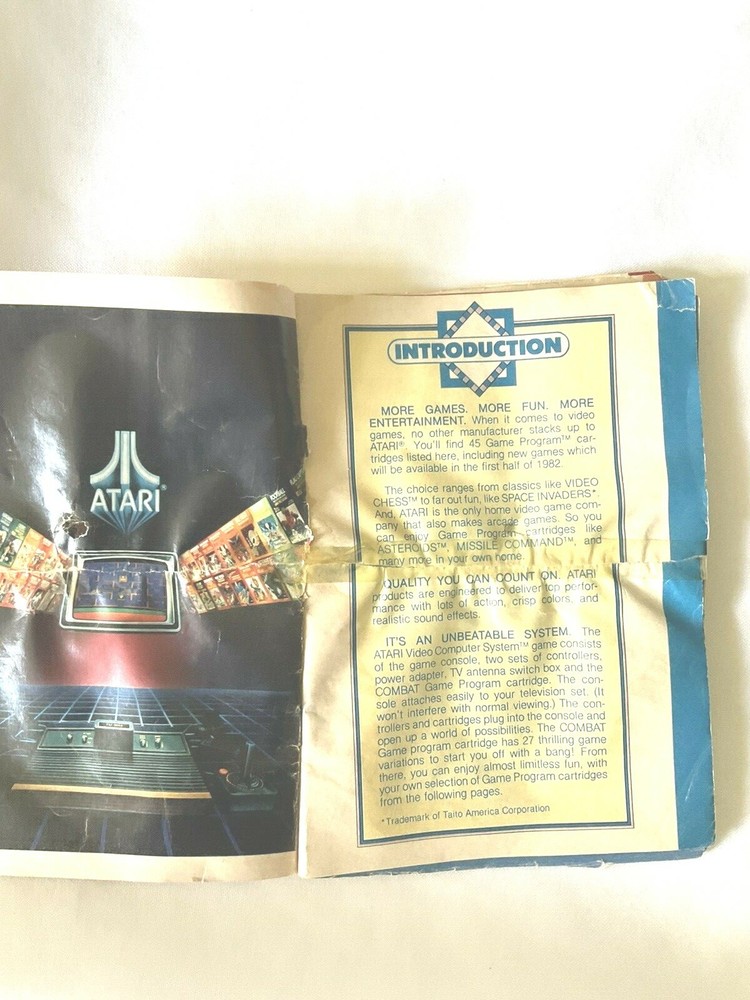 Atari Catalog Only 45 Game Program Cartridges Video Computer System Poor Cond