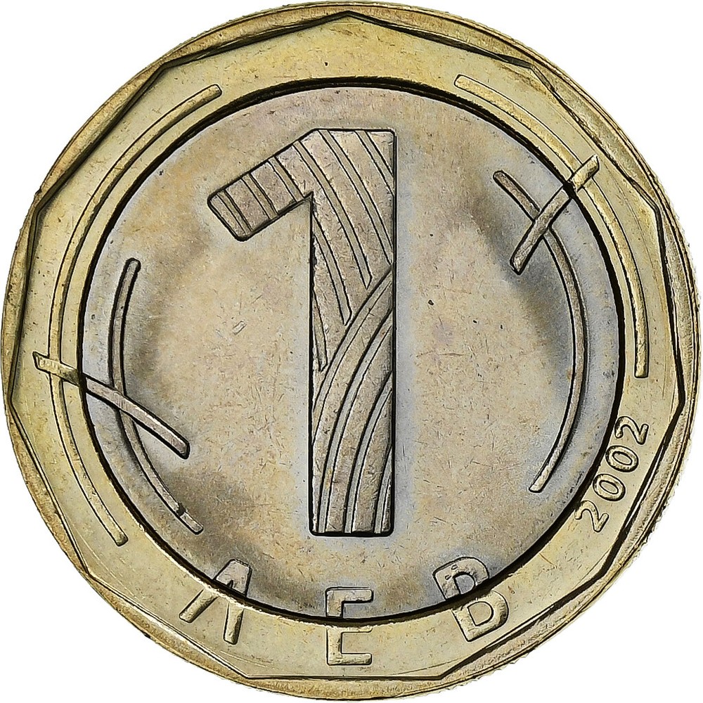 [#1250987] Bulgaria, Lev, 2002, Sofia, Bi-Metallic, MS, KM:254