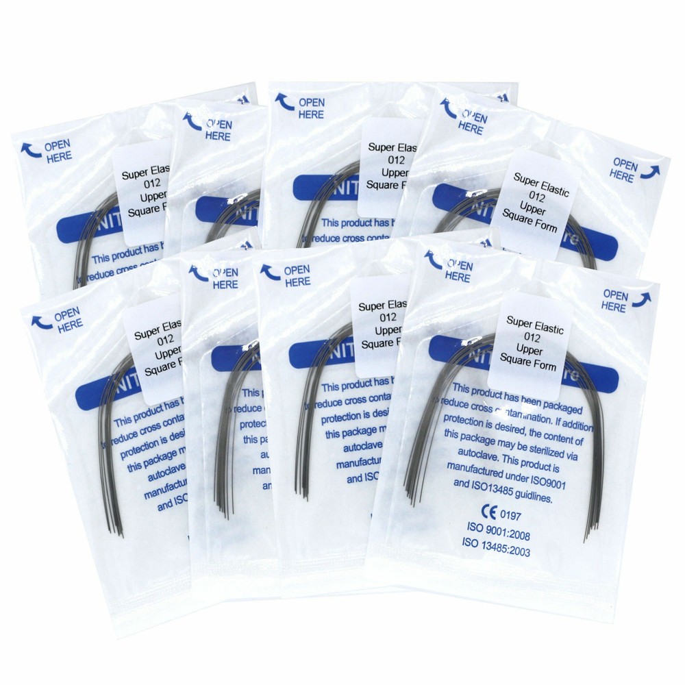 Dental Niti Orthodontic Arch Wire Super Elastic Round Rectangular Natural Form