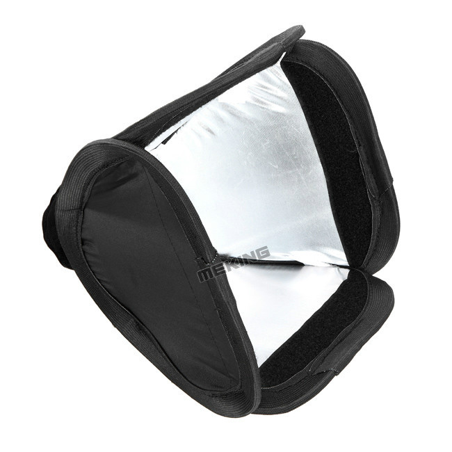 23cm 9in Mini Portable Foldable Softbox Diffuser For Speedlight Speedlite Flash