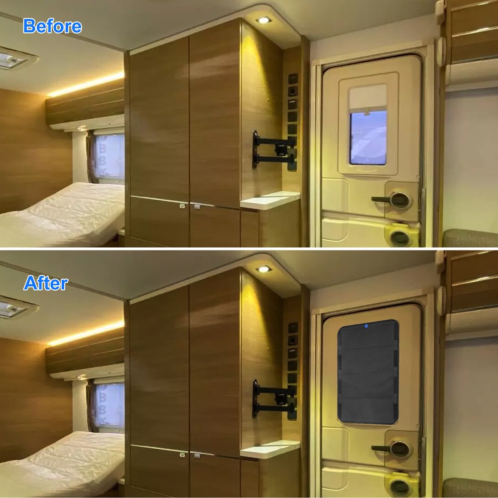 16x25" RV Skylight Cover, Blackout Vent Shade, UV Protection & Waterproof