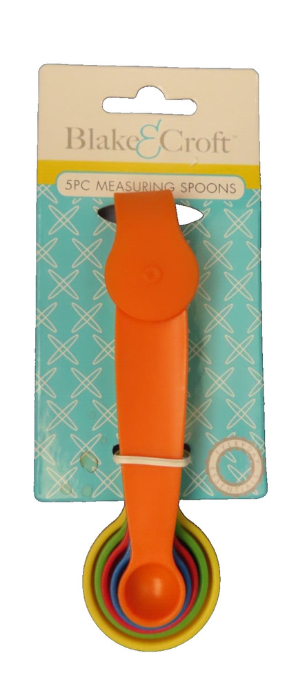 Blake & Croft 5 pc. Measuring Spoons.  Plastic.  # G25686   NEW