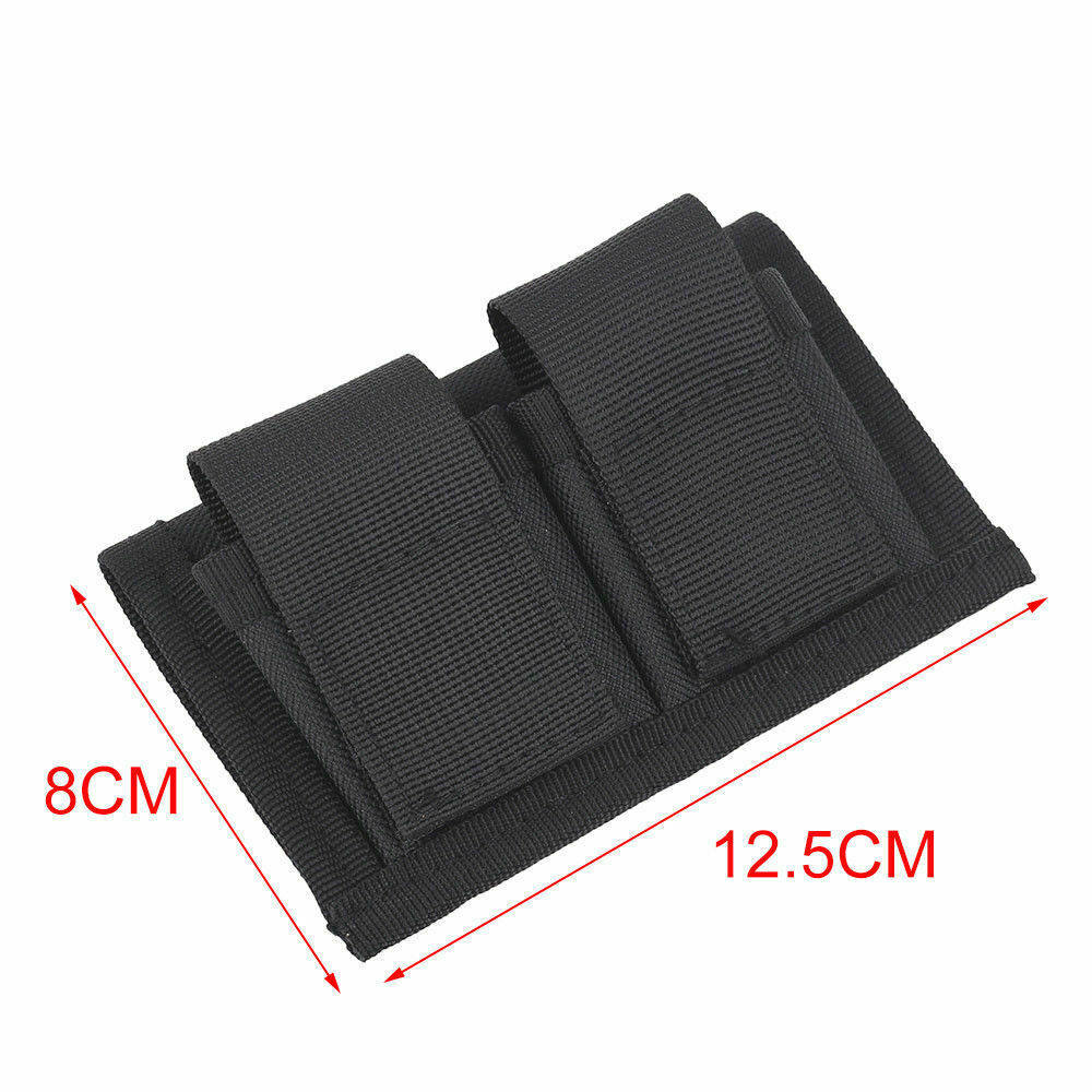 2pcs/set Double Speed Loader Belt Pouch Speedloader Case Fits 22 Mag thru 44 Mag
