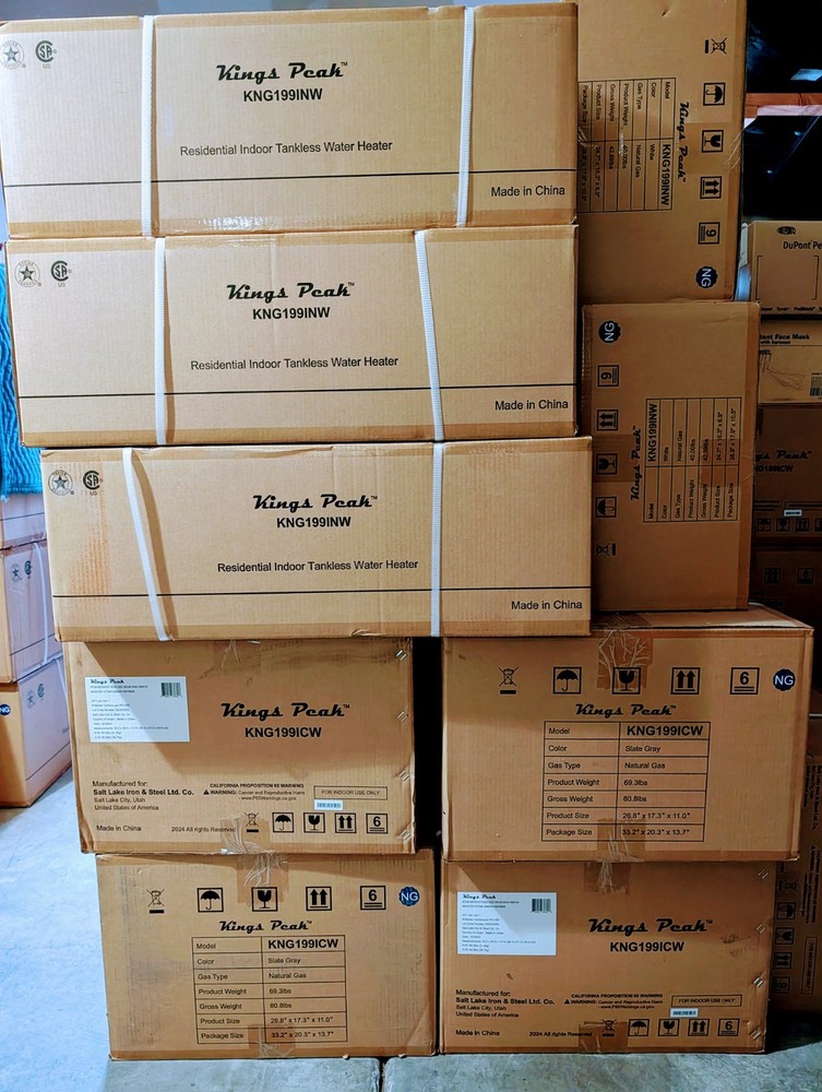 199,000 BTU Tankless Natural Gas Water Heater up to 9.0 GPM with Compact Design