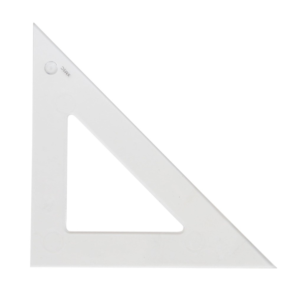 Styrene Triangle 4 Inch 45/90 Degree Transparent Drafting Tool S4504