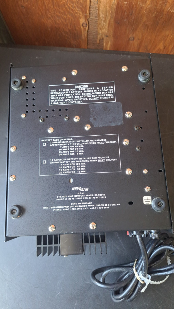 POWER-PAC Power System with Internal Battery.