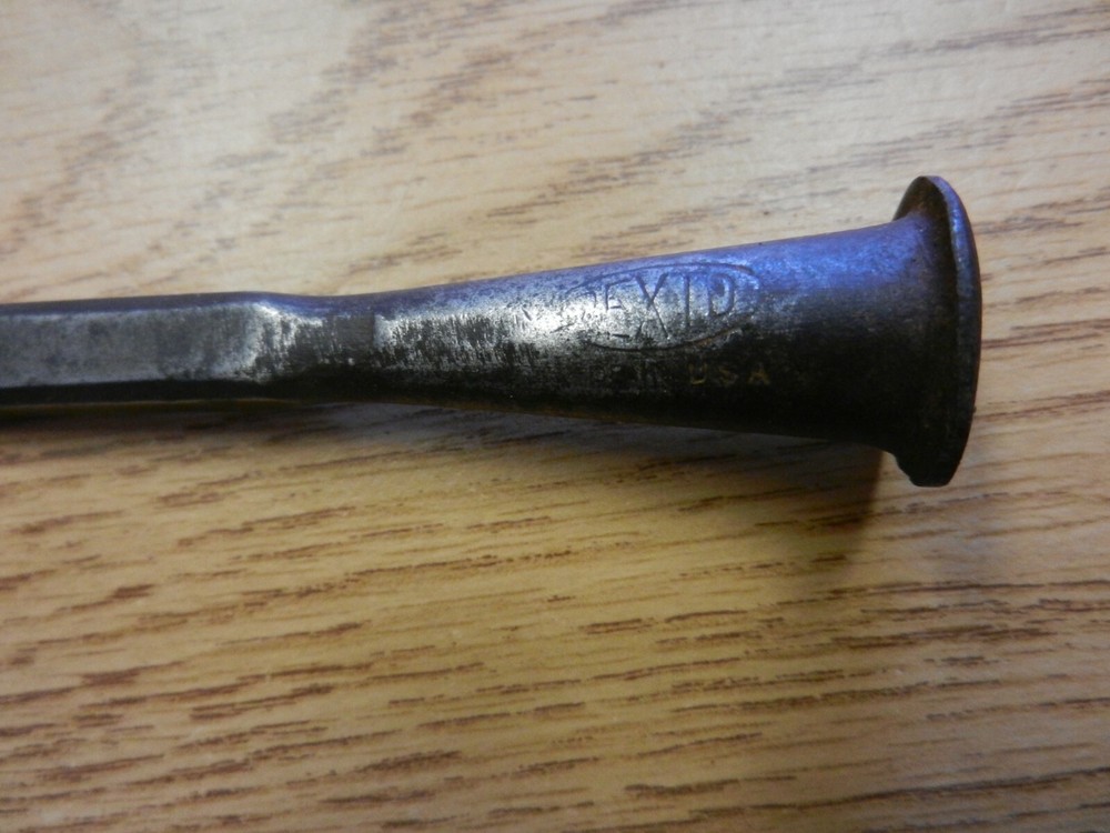 Vintage 3/8" Pexto Flat Chisel Solid End 5" Long Used