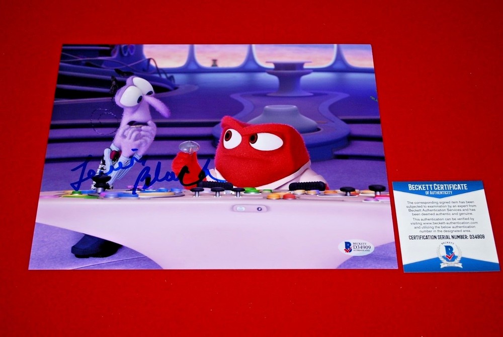 LEWIS BLACK inside out Anger signed 8X10 beckett BAS COA 3
