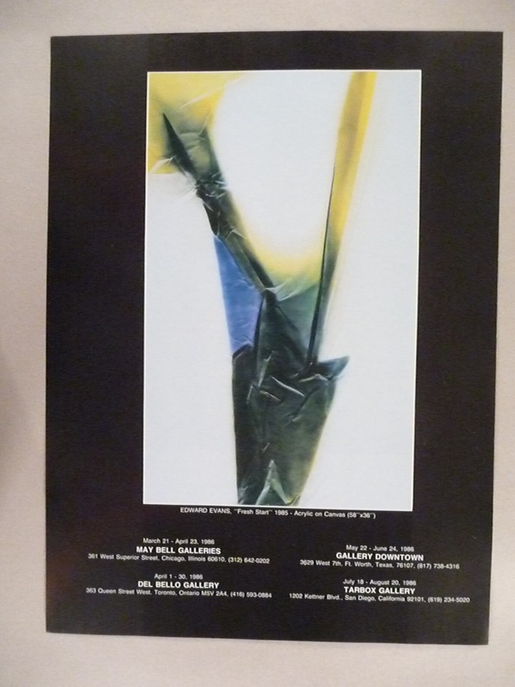Edward Evans MAGAZINE AD - 1986
