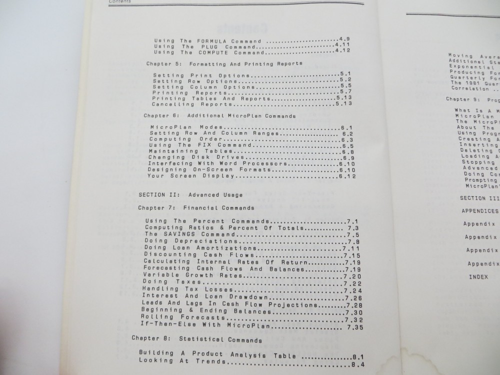 KAYPRO MICROPLAN 1983 Computer Book vtg