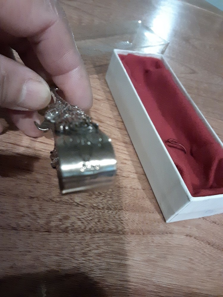 Widmann Antik 835 Silver Sugar Tong Handmade In Box