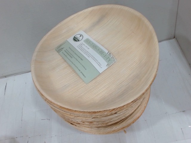 NewMissingBox - Palm Naki Round Plate, 40 Count, 10 in.