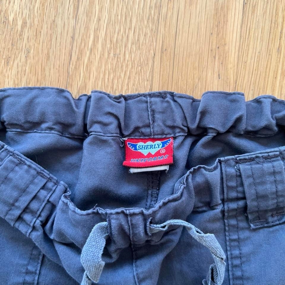Grey Cargo Pants with Adjustable Waist