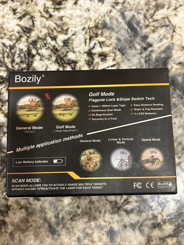 Bozily Laser Rangefinder 6x Magnification