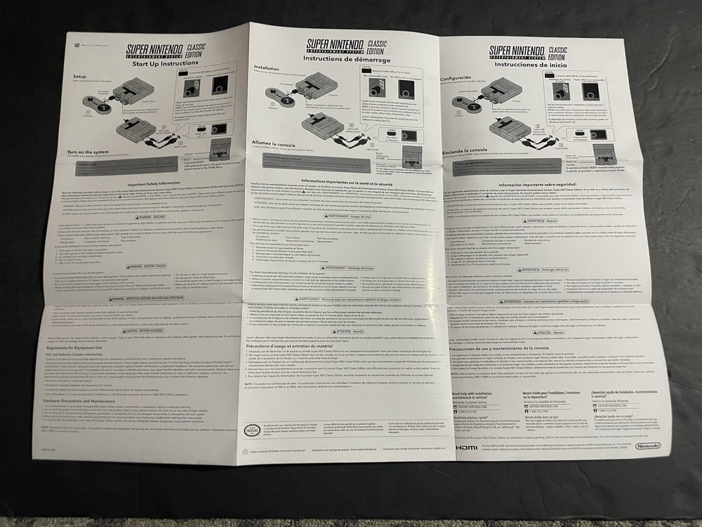 snes classic edition poster insert only