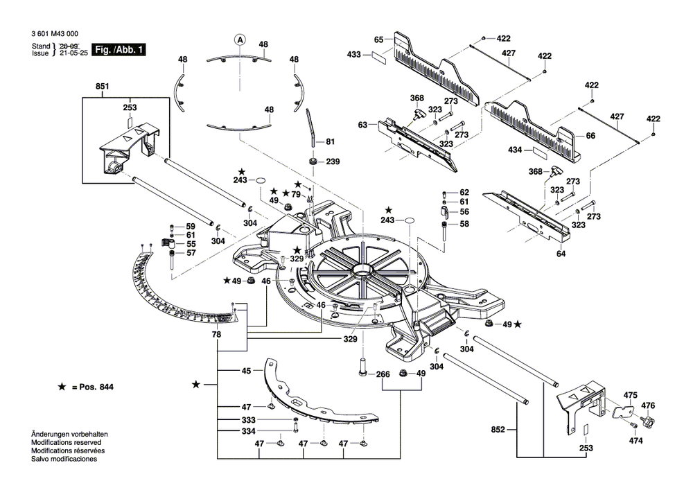 New Genuine Bosch 1609B05025 Lower guard