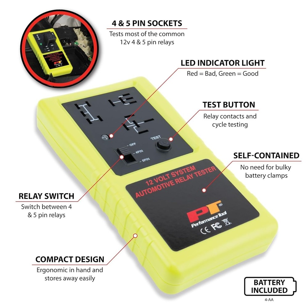 Cordless Automotive Relay Checker