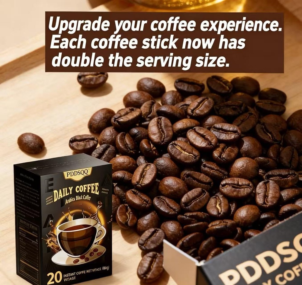 100% Arabica Instant Coffee Packets Medium Roast – Single-Serve Packets 60 Count