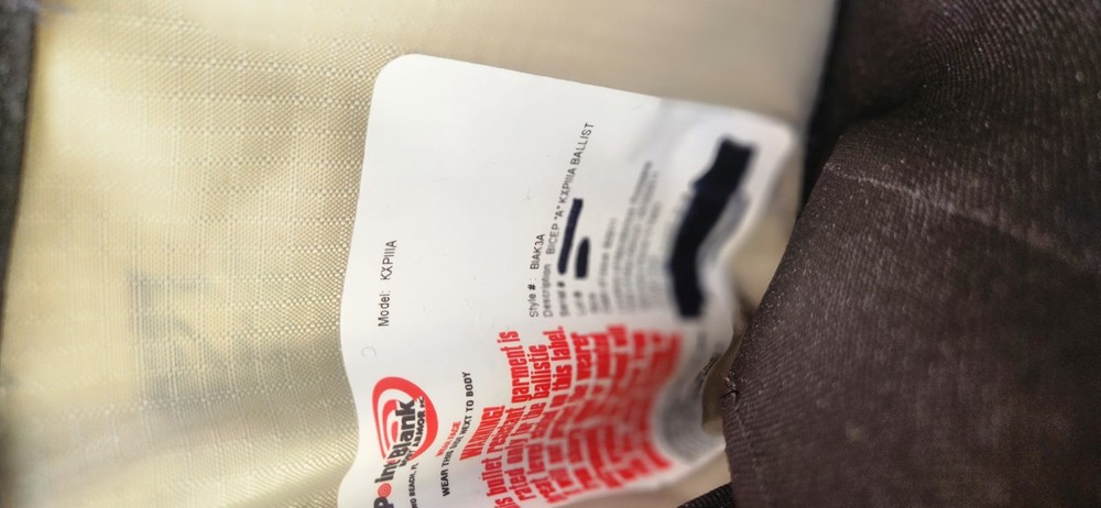 Point Blank KXPIIIA Tactical Body Armor Protector medium Black Adjustable