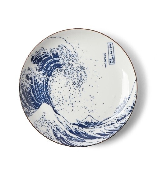 8.5" Plate Great Wave Made in Japan