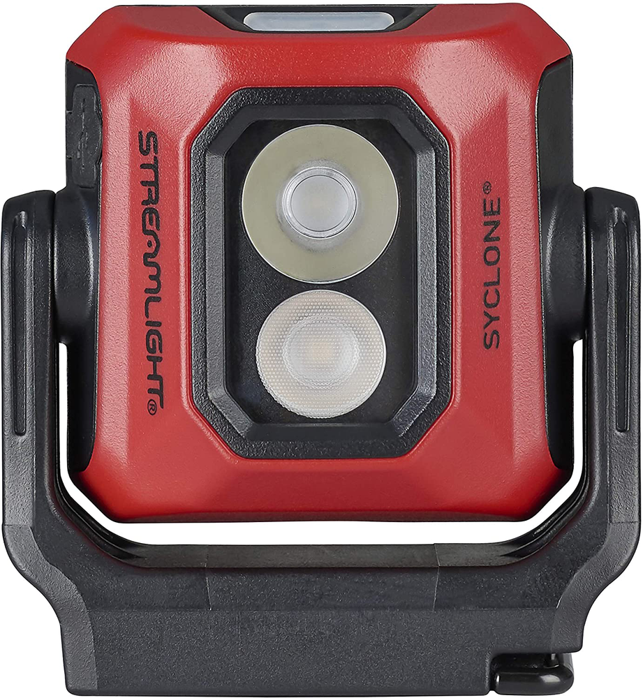 USB Rechargeable Compact Work Light Durable Water and Impact Resistant Red