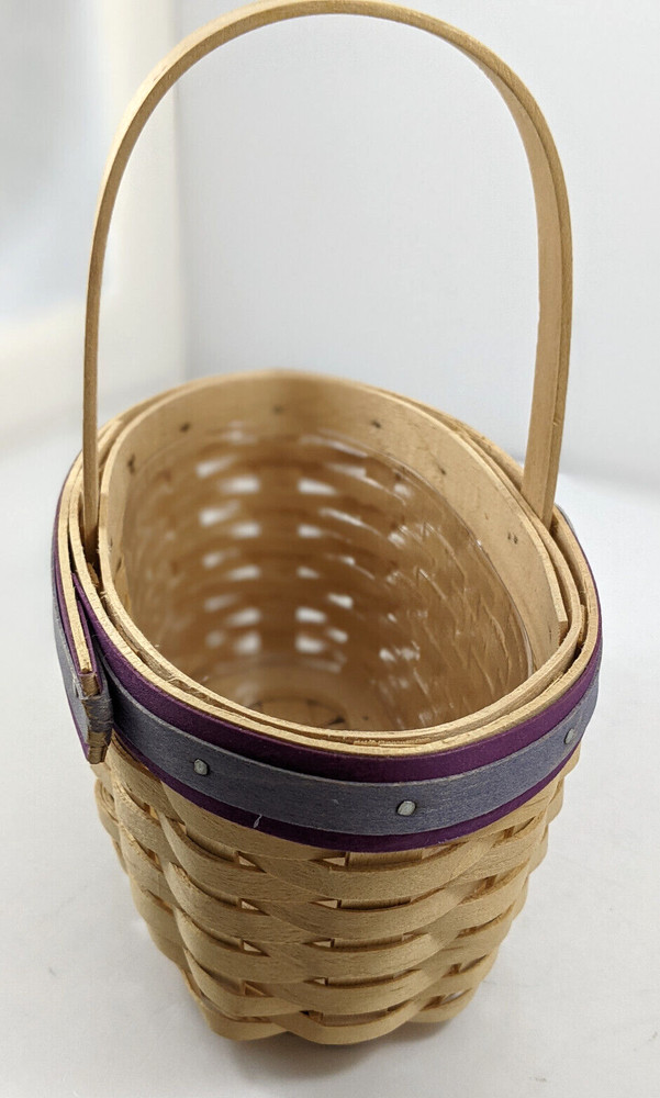 Longaberger Basket Century Celebration Oval Handled Plastic Liner 2000