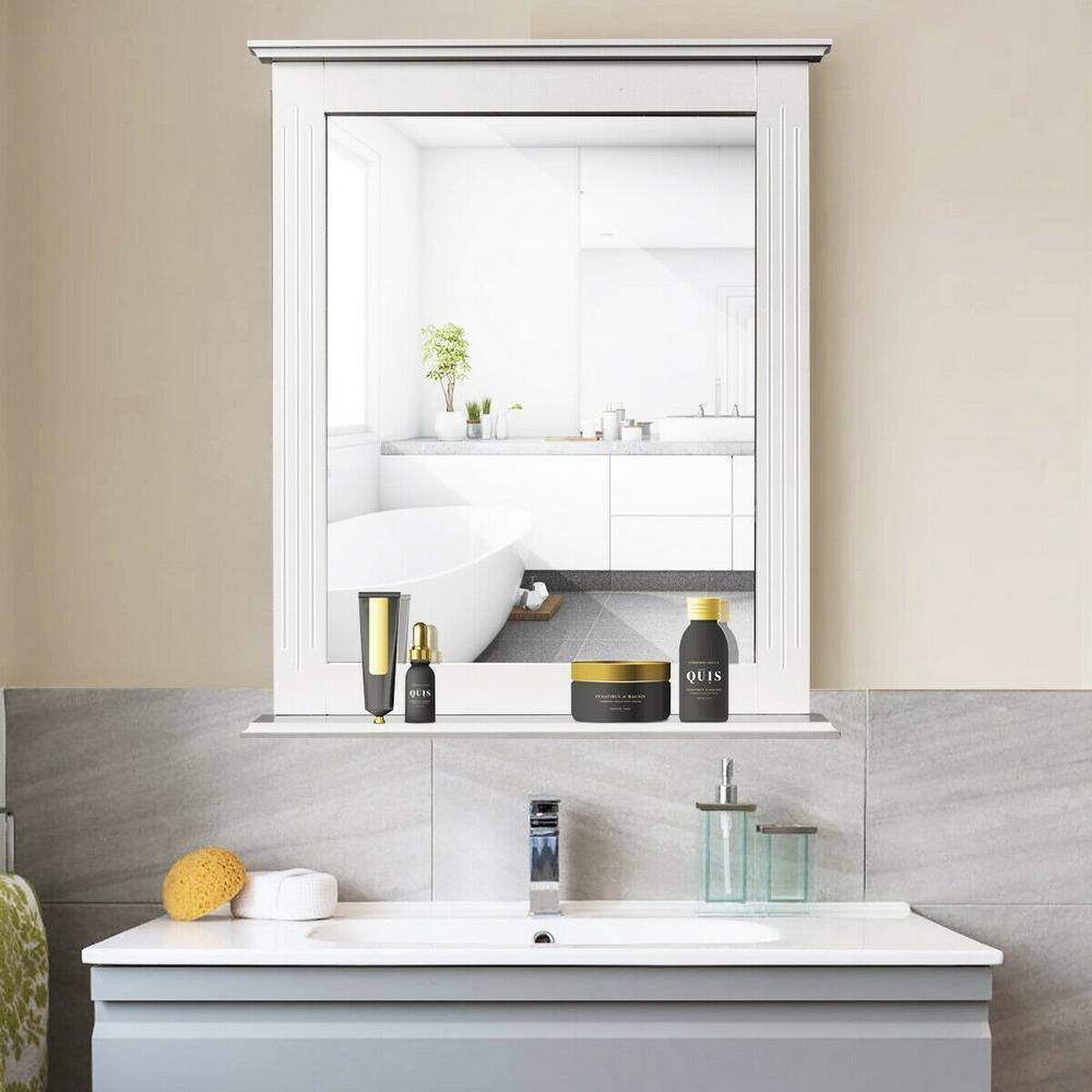 FORCLOVER 22.5 in. W x 27 in. H Rectangular Framed Wall Mount Vanity Mirror