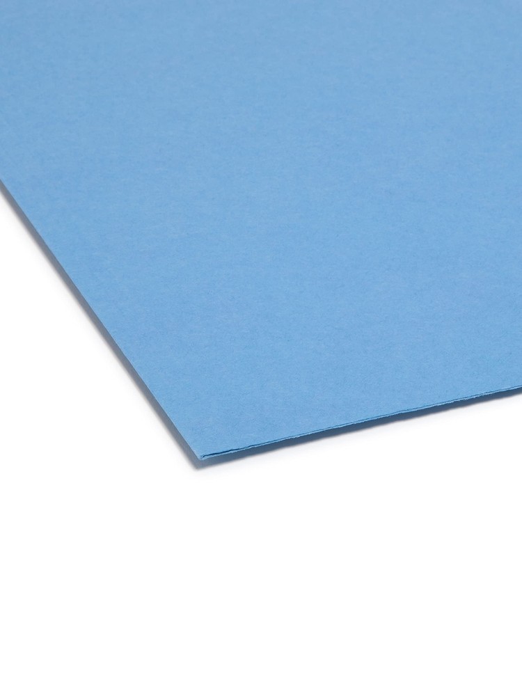 File Folder Straight-Cut Tab Letter Size Blue 100 per Box 10935