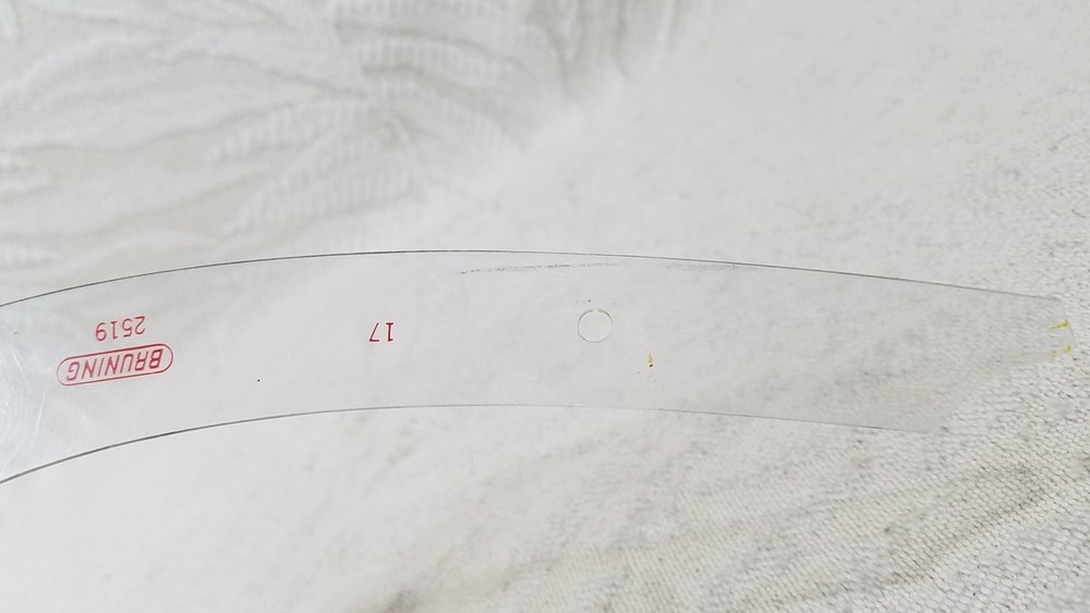 BRUNING 2519 FRENCH CURVE TEMPLATE ENGINEERING DRAFTING ARCHITECT TOOL