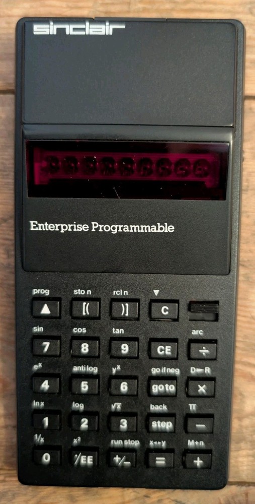 Sinclair Enterprise Programmable Calculator Vintage 1980s Working Boxed Manuals