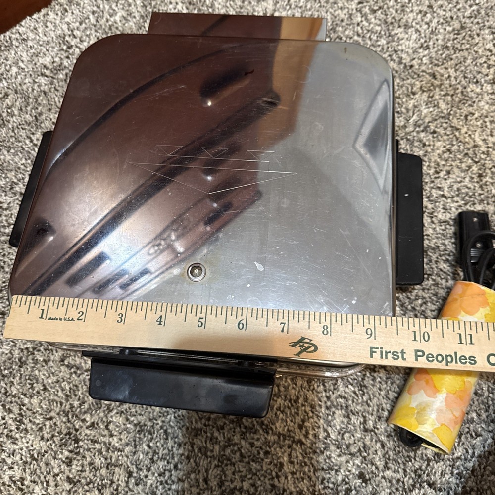 Vintage Kenmore Sears Waffle Maker Chrome Model 632.64641 Tested