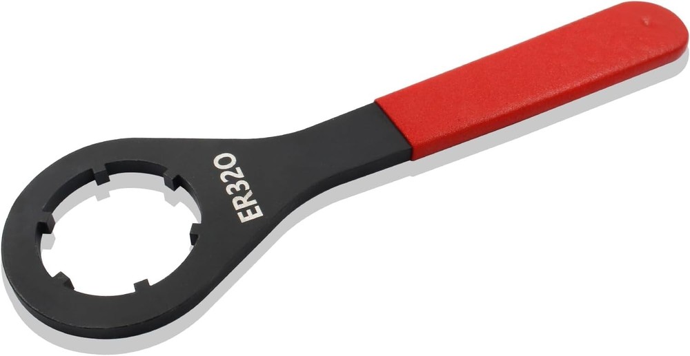 Durable 32mm O-Type Wrench with Ergonomic Rubber Handle for Precision Machining