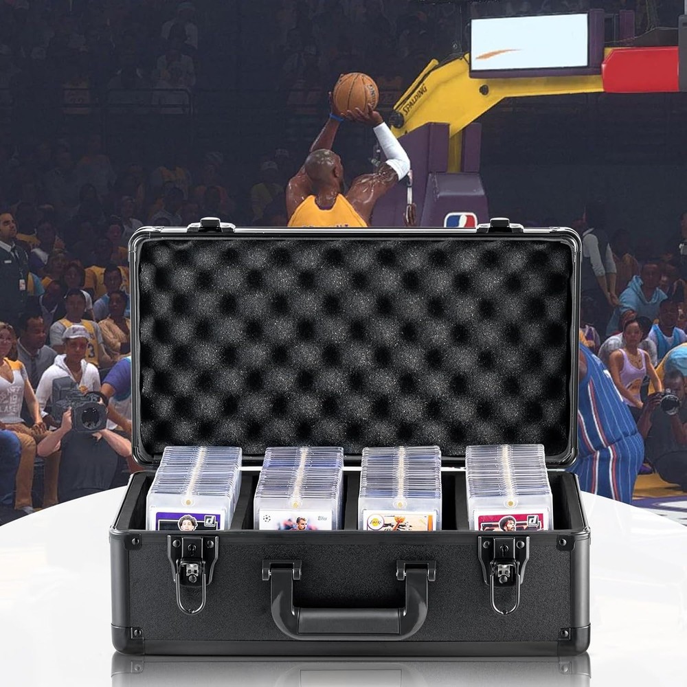 96 PSA Graded Card Storage Box 4 Slot Case with Lock
