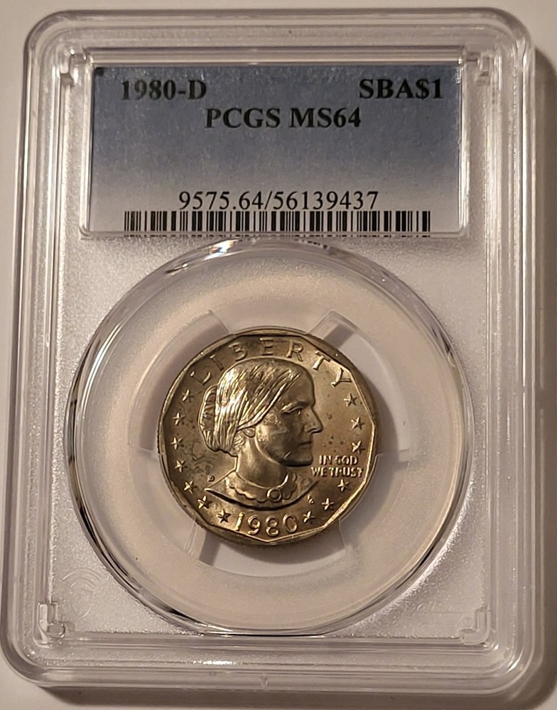 1980 D Susan B Anthony Dollar MS64 PCGS