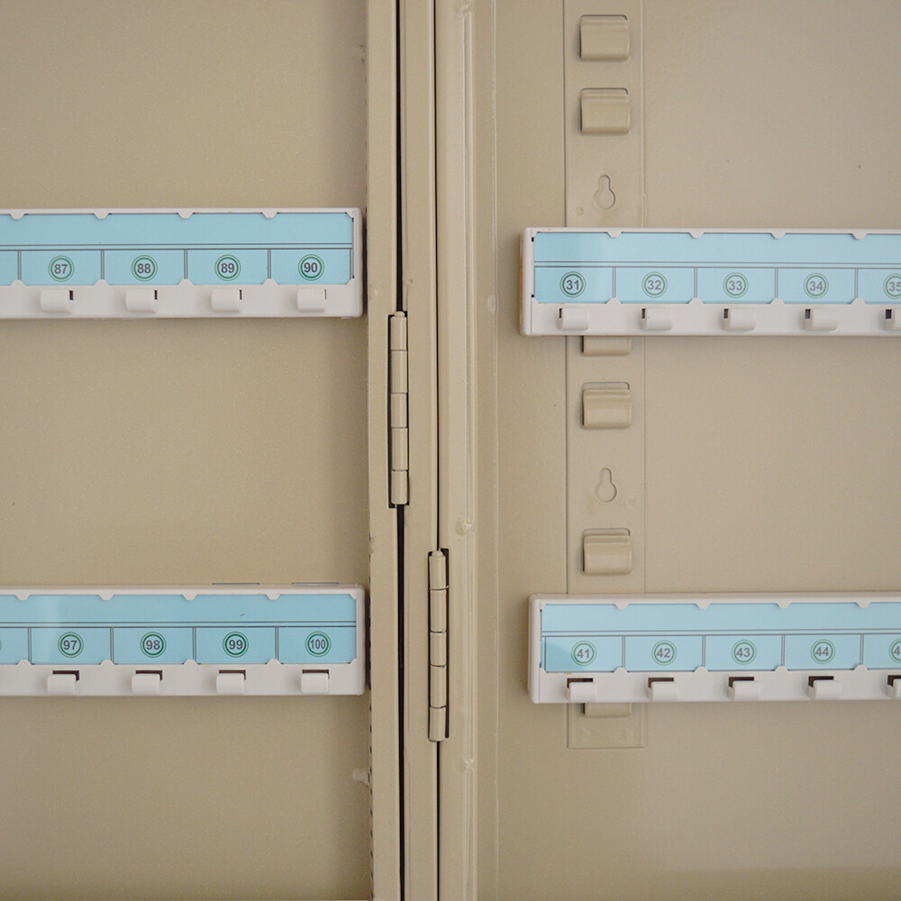 200 Hooks Lock Box Storage Safty Key Organizers Hangers WALL MOUNT