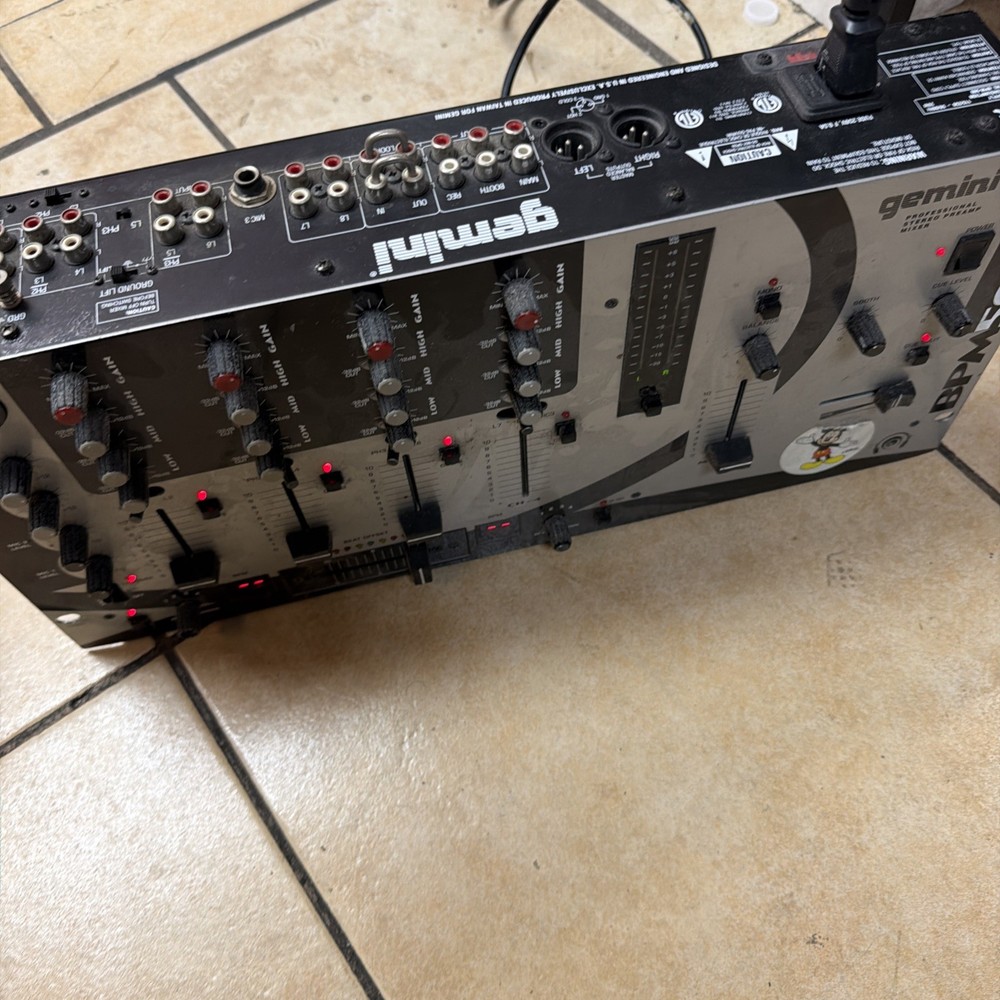 Gemini BPM500 Professional Stereo Preamp Mixer (Working)
