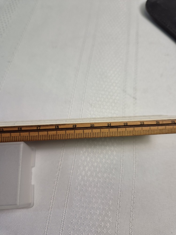 Vintage Slide Rule In Leather Case .
