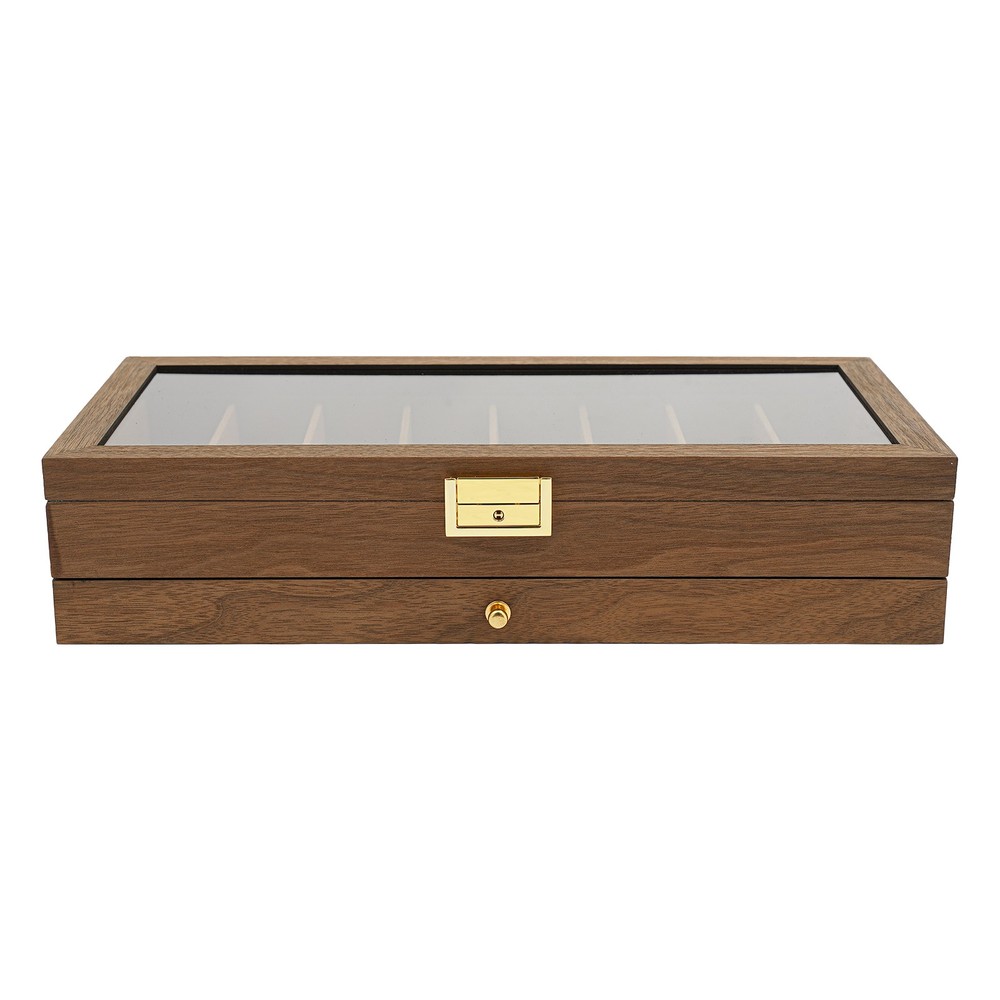 Knife Display Case, Knife Storage Box, 2-Tier Knife Display Case Organizer