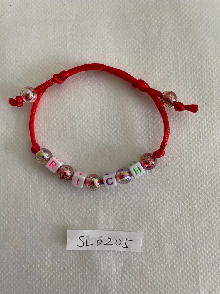 Bracelets acrylic bead handmade rich