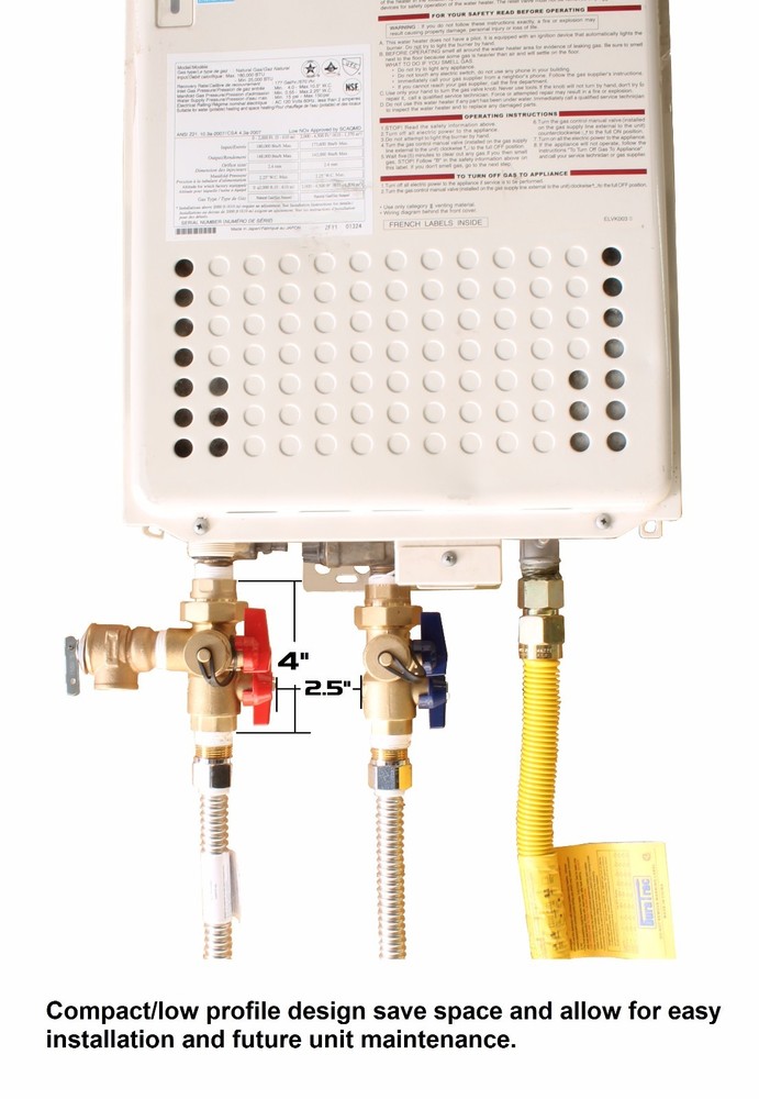Gas Tankless Water Heater Installation Complete Kit TKLS-CK