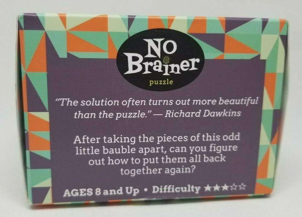 Project Genius No Brainer Puzzle brain teaser wooden game
