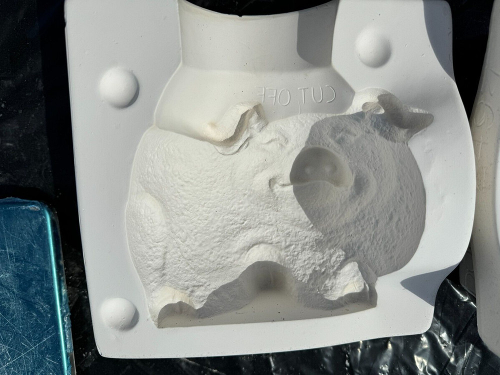 VINTAGE DOC HOLLIDAY CERAMIC MOLD #2494 PIG PLANTER