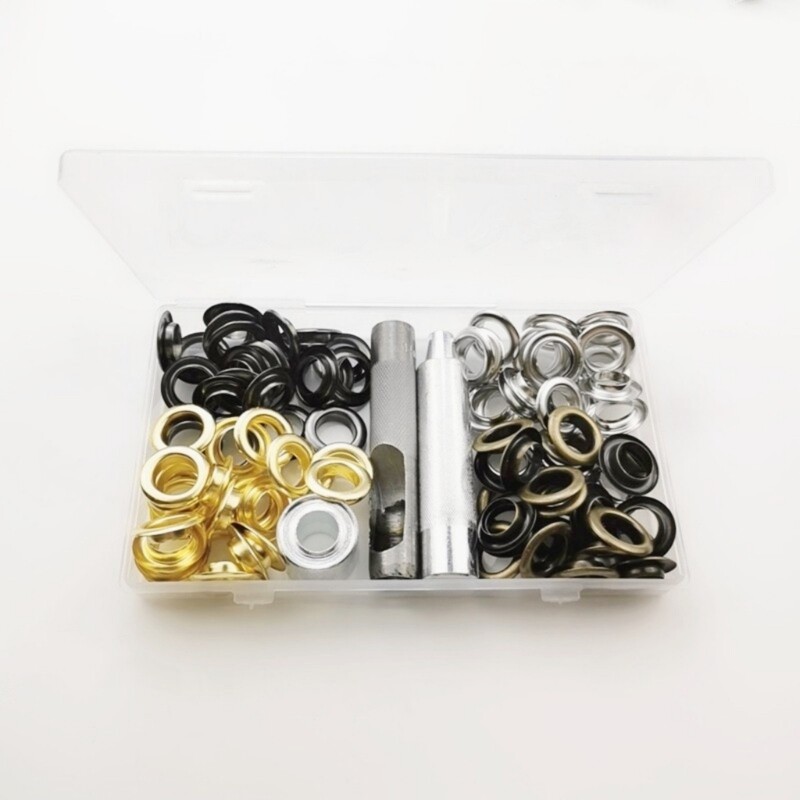 Grommets Eyelets Kits Tool Metal Grommet Kits Install Tool with Storage Box