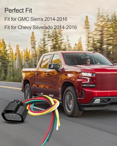 Headlight Connector Harness Compatible with Chevy GMC Sierra Silverado 2014